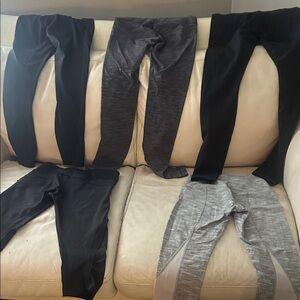 5 pairs of lululemon leggings